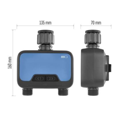 Bevattningstimer GoSmart med 2 utgångar