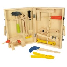 Bigjigs Toys - Verktygslåda i trä med verktyg
