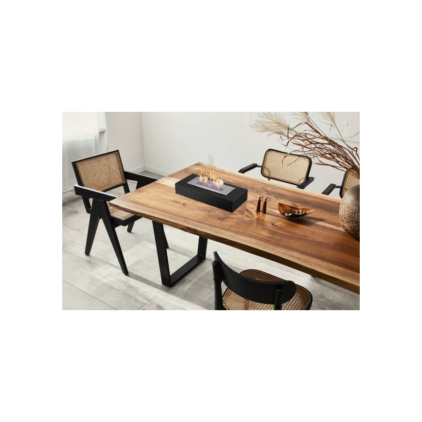 Kratki - BIO-eldstad 8,5x49 cm 2,5 kW svart