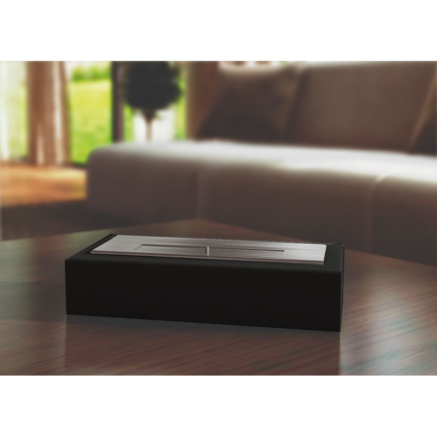 Kratki - BIO-eldstad 8,5x49 cm 2,5 kW svart