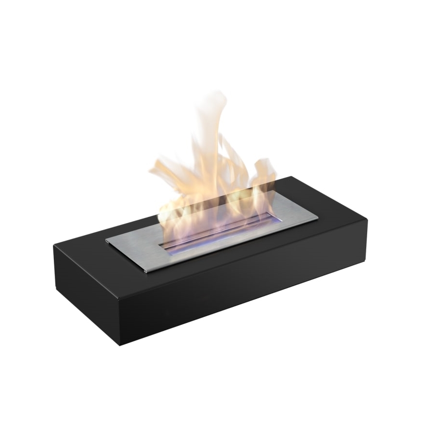 Kratki - BIO-eldstad 8,5x49 cm 2,5 kW svart