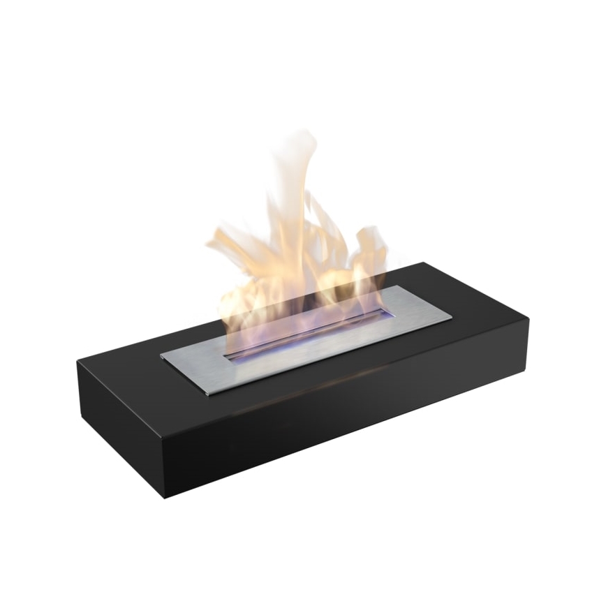 Kratki - BIO-eldstad 10x67 cm 3 kW svart