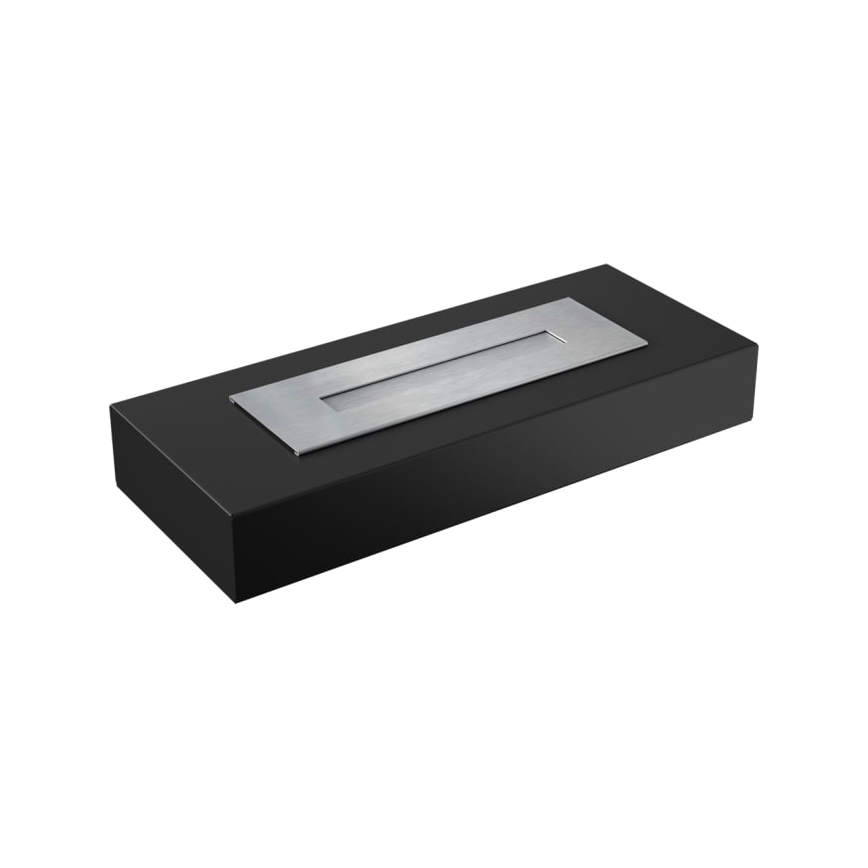 Kratki - BIO-eldstad 10x67 cm 3 kW svart