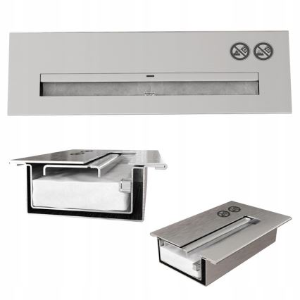 Kratki - BIO-eldstad 10x67 cm 3 kW svart