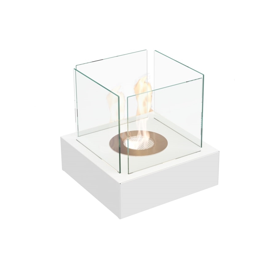 Kratki - BIO-eldstad 30,3x30 cm 1 kW vit