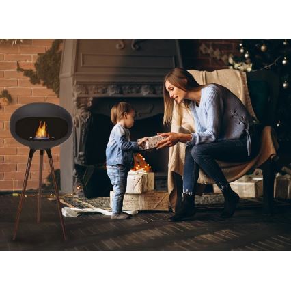 Biokamin TOKIO 45x100 cm 2 kW svart