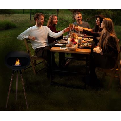 Biokamin TOKIO 45x100 cm 2 kW svart