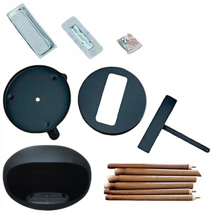 Biokamin TOKIO 45x100 cm 2 kW svart