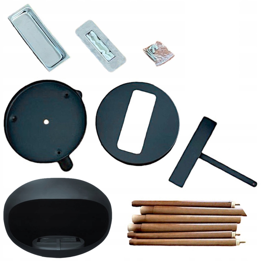 Biokamin TOKIO 45x100 cm 2 kW svart