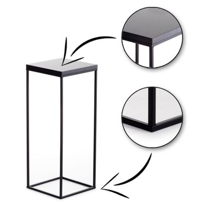 Blomsterställ BASICLOFT 60x24 svart