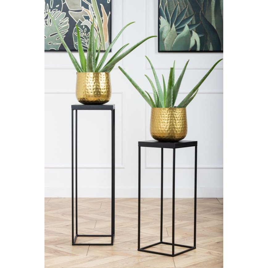 Blomsterställ BASICLOFT 80x24 svart
