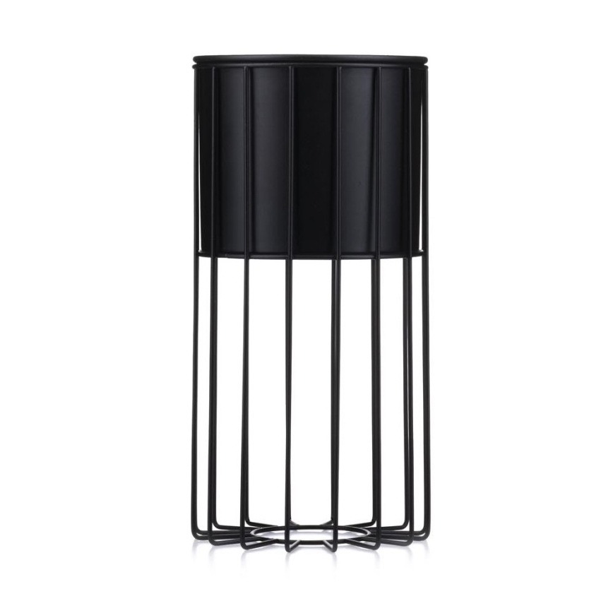 Blomkruka av metall LOFT 42x20 cm svart