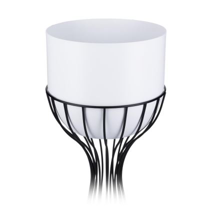 Blomkruka av metall LOFT 46x20 cm svart/vit