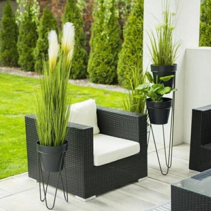 Blomkruka stativ LOFT 50x30 cm svart