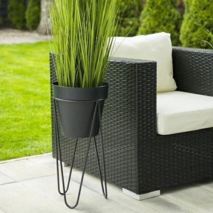 Blomkruka stativ LOFT 50x30 cm svart