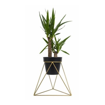 Blomkruka stativ TRIANGL 40x45 cm guld