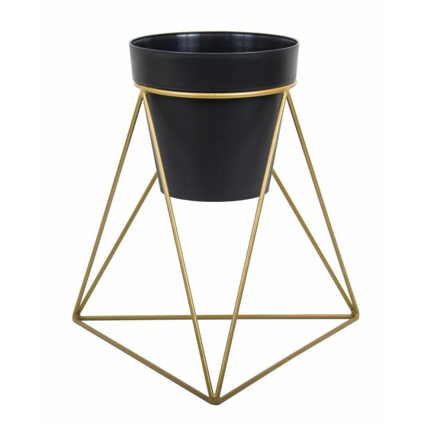 Blomkruka stativ TRIANGL 40x45 cm guld