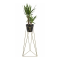 Blomkruka stativ TRIANGL 90x50 cm guld