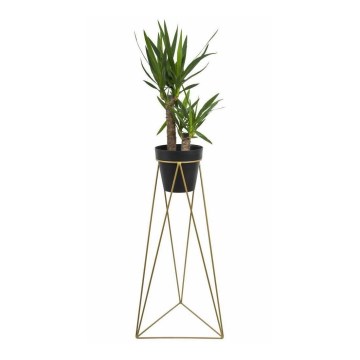 Blomkruka stativ TRIANGL 90x50 cm guld