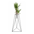 Blomkruka stativ TRIANGL 90x50 cm svart