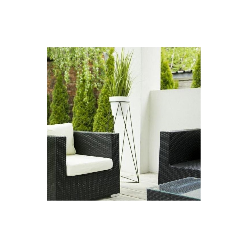 Blomkruka stativ TRIANGL 90x50 cm svart