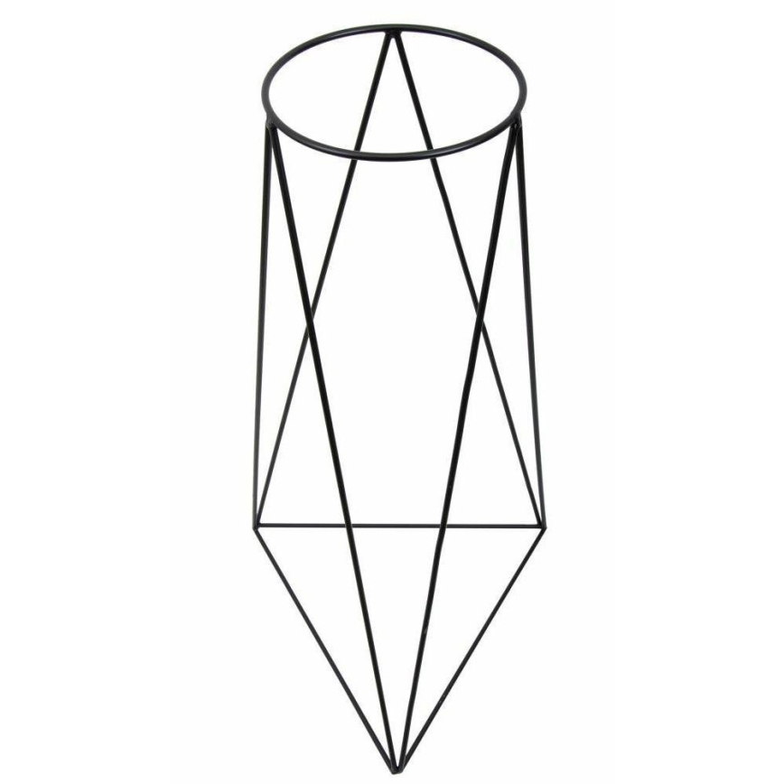 Blomkruka stativ TRIANGL 90x50 cm svart