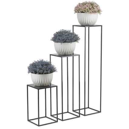 Blomställ 100x24 cm antracit