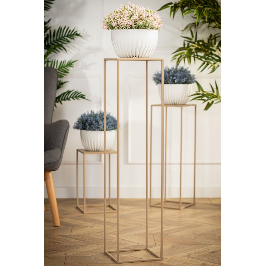 Blomställ 100x24 cm beige