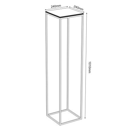 Blomställ 100x24 cm vit