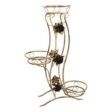 Blomställ 100x70 cm guld