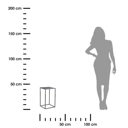 Blomställ 40x24 cm antracit