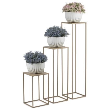 Blomställ 40x24 cm beige