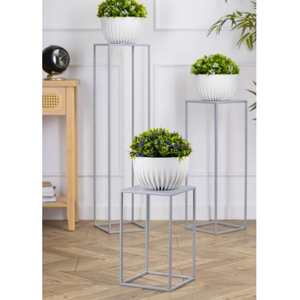 Blomställ 40x24 cm grå