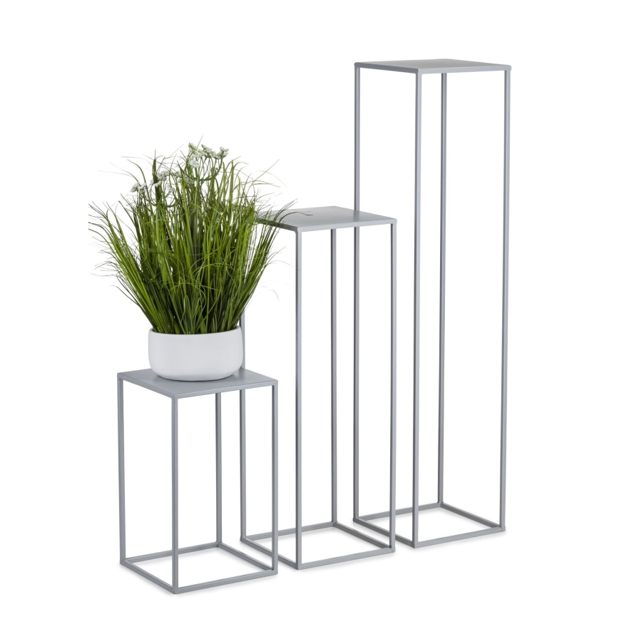 Blomställ 40x24 cm grå