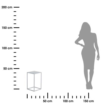 Blomställ 40x24 cm grå