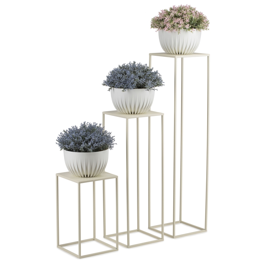 Blomställ 40x24 cm grädde