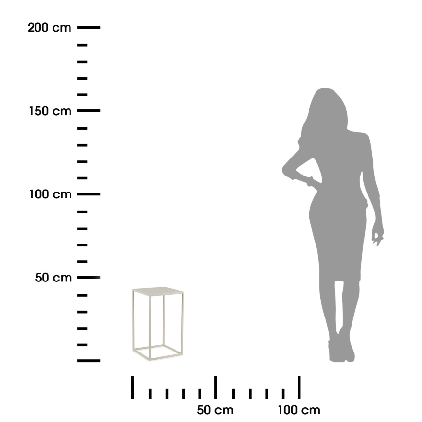 Blomställ 40x24 cm grädde