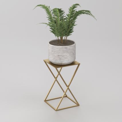 Blomställ 40x24 cm gyllene