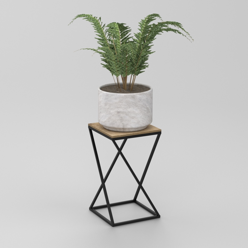 Blomställ 40x24 cm svart