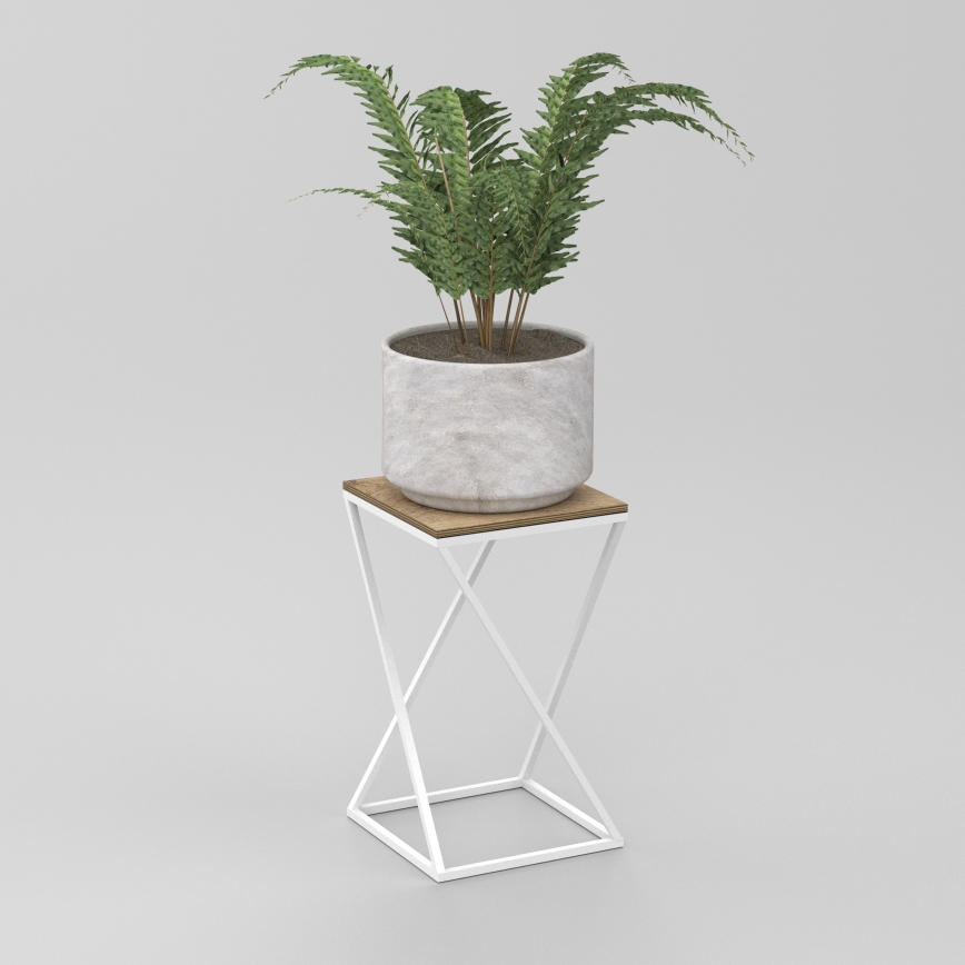 Blomställ 40x24 cm vit