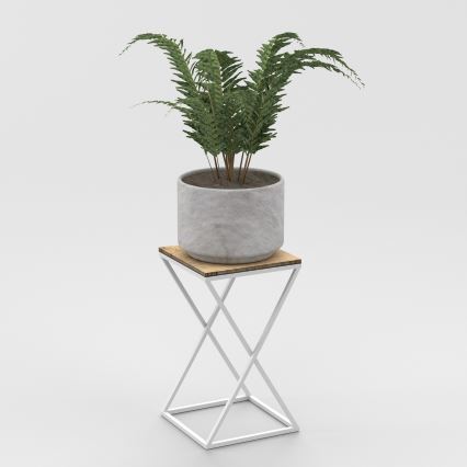 Blomställ 40x24 cm vit