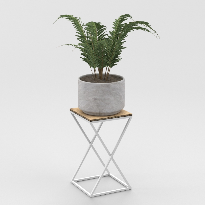 Blomställ 40x24 cm vit