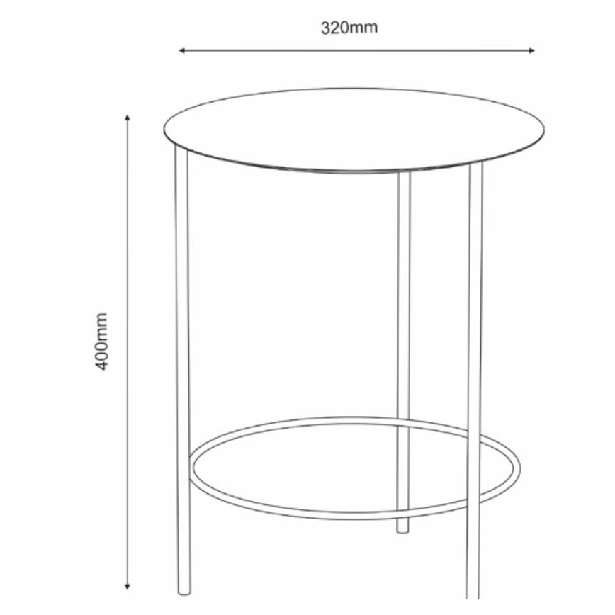 Blomställ 40x32 cm svart