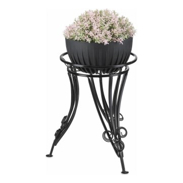 Blomställ 47x43 cm svart