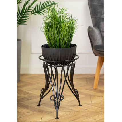 Blomställ 47x43 cm svart