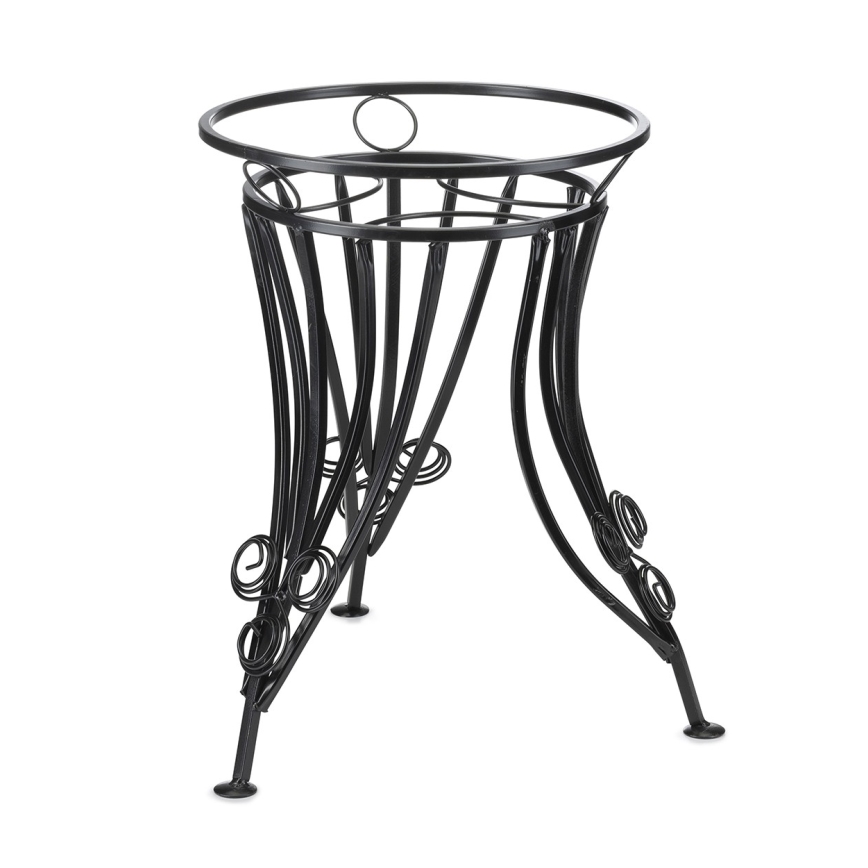 Blomställ 47x43 cm svart