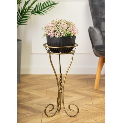 Blomställ 60x28 cm guld