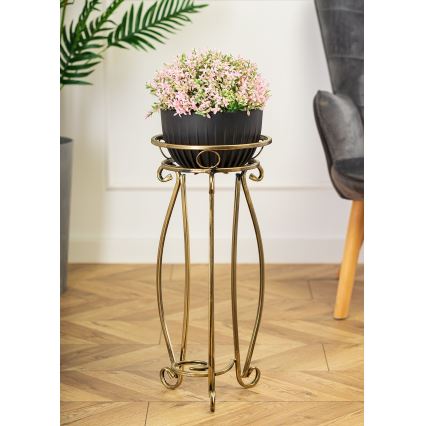 Blomställ 62x28 cm guld