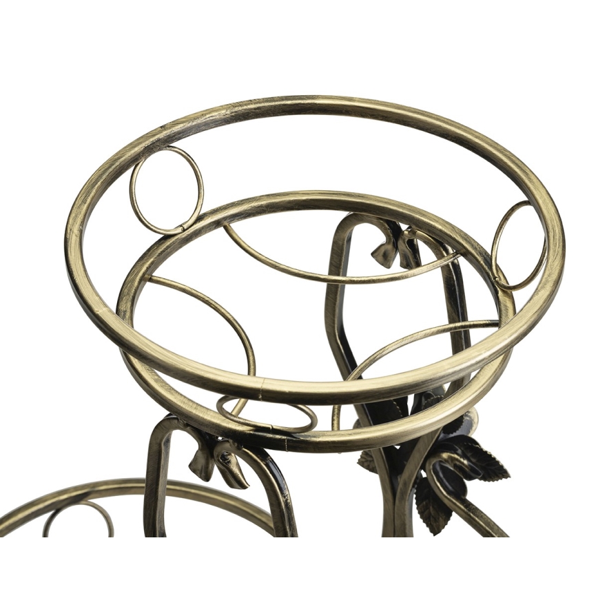 Blomställ 64x54 cm guld