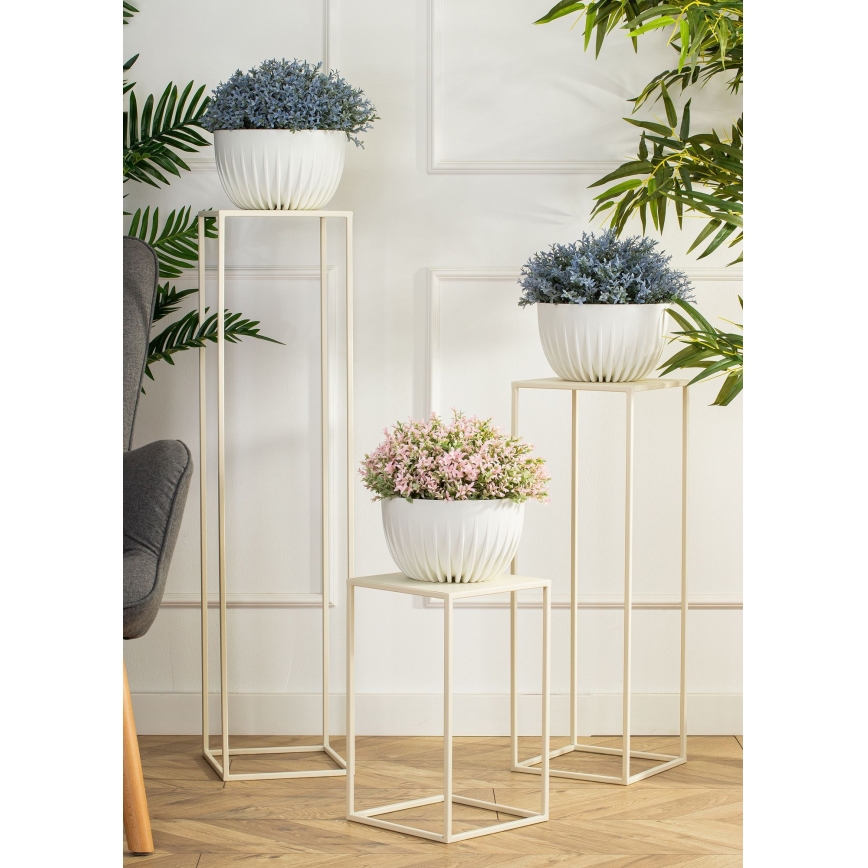 Blomställ 70x24 cm grädde